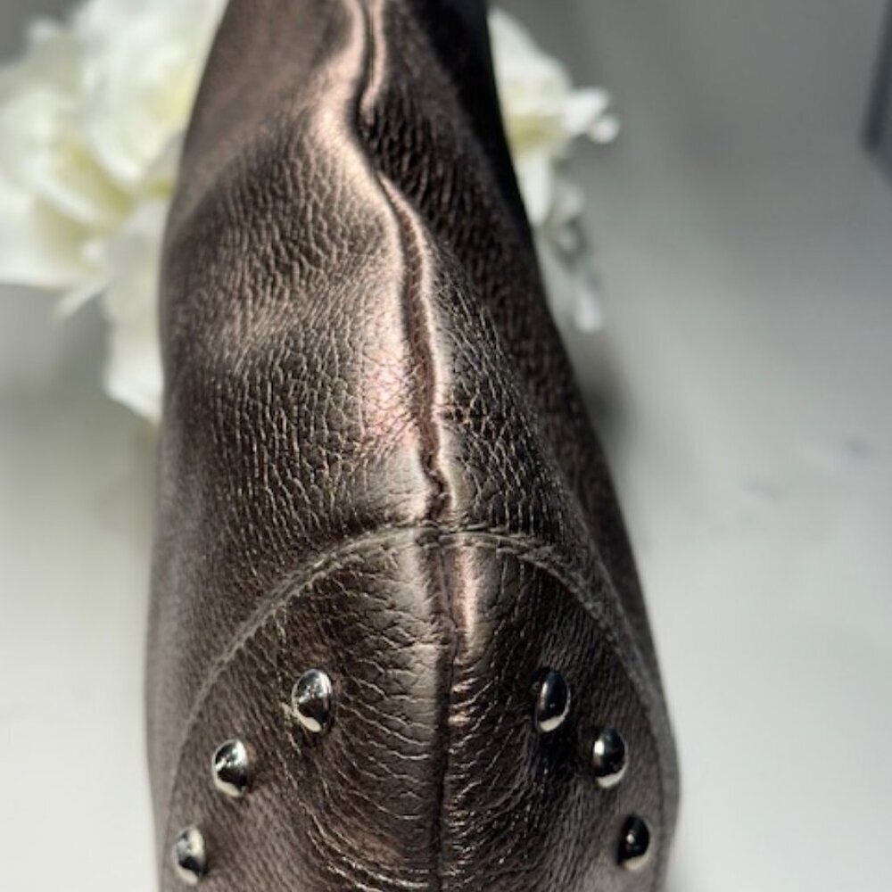 Furla Metallic Gold Leather Bag - Picture 10 of 14